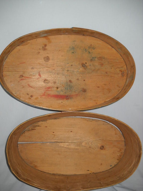 Wood Swedish(Svepask) Bride's Box. For Sale