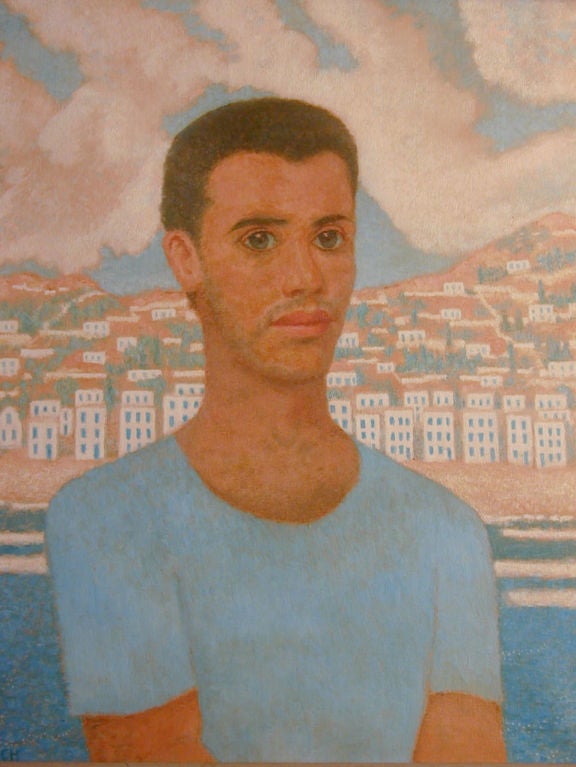"Greek Islander, " Julius Bloch Painting