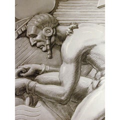 "Source", rara stampa d'artista Art Déco di Mackall