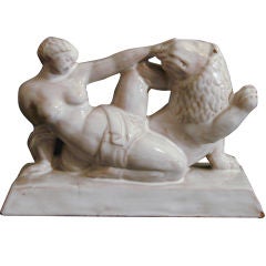 Rare Art Deco Terra Cotta Sculpture by Keramos in Austria 3