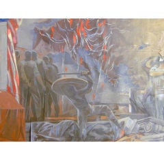 "World War II Reconstruction, " mural study by Henrik Mayer