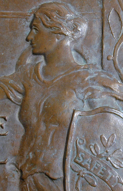 1930 Bronze Bas Relief von Codman für Gorham Company (Mitte des 20. Jahrhunderts) im Angebot