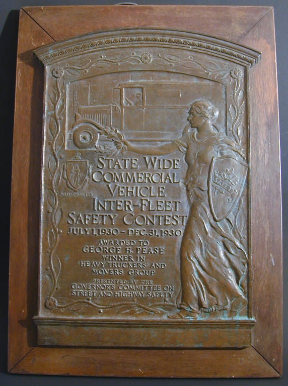 1930 Bronze Bas Relief von Codman für Gorham Company im Angebot 1