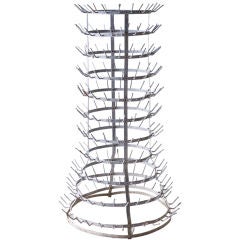 Antique oversized and amazing french bottle drying rack