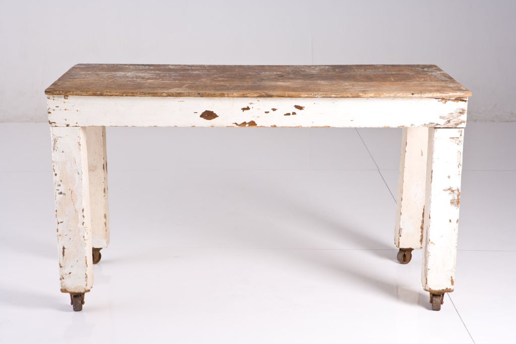vintage wooden table