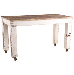 vintage wooden table
