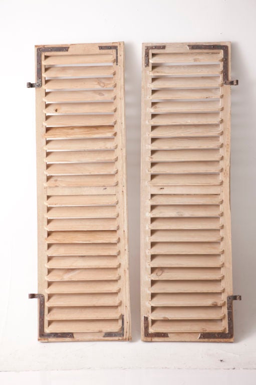 vintage french wooden shutters