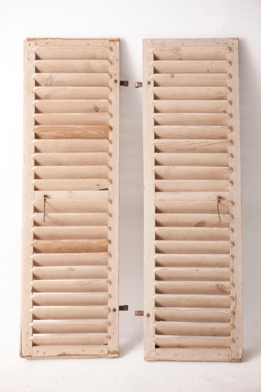 Wood vintage french wooden shutters For Sale