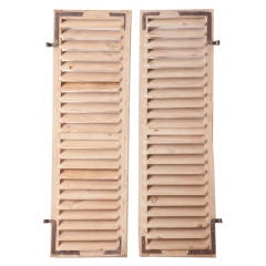 Antique french wooden shutters