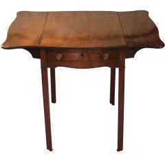 George III Serpentine Pembroke Table