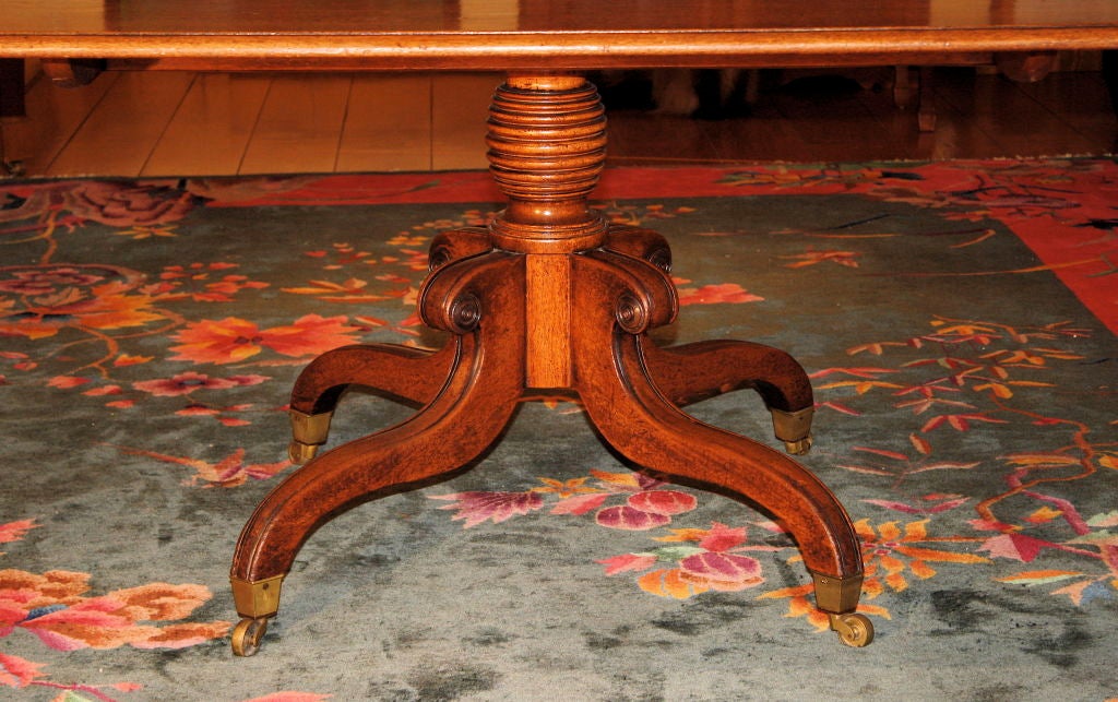 Hand-Carved George IV Tilt-Top Pedestal Table For Sale