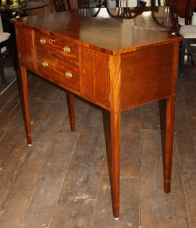 19th Century Maryland Inlaid Mahogany Huntboard