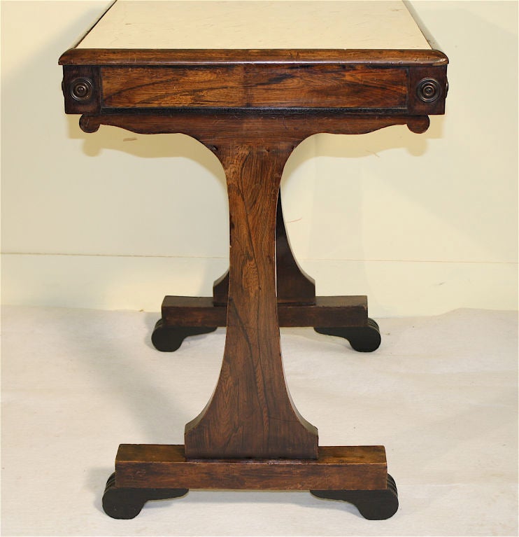 William IV Rosewood and Marble Mixing Table For Sale 1