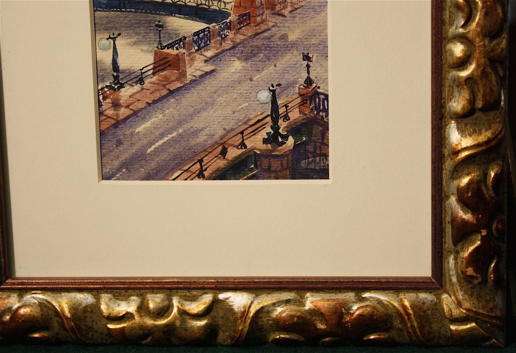 THREE Russian Watercolors of St. Petersburg Landmarks In Excellent Condition For Sale In Woodbury, CT