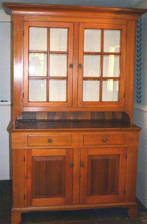 19th Century Southern Tier New York State Stepback Cupboard