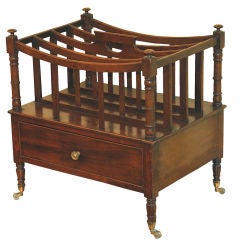 English Regency Mahogany Canterbury