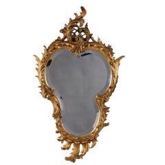 A Louis XV style gold leaf carved  frame from France c. 1870