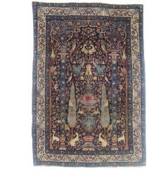 Pictorial rug from Agra