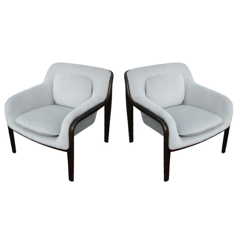 Pair Of Bill Stephens For Knoll Lounge Chairs