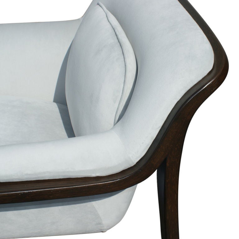 Walnut Pair Of Bill Stephens For Knoll Lounge Chairs