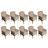 Used Ten Davis Allen For Knoll Oak Exeter Chairs