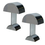 Pair Of Pierre Cardin Chrome And Acrylic Table Lamps