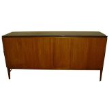 Paul McCobb For Calvin Walnut And Black Marble Buffet Credenza