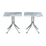 A Pair of Alexander Girard For Herman Miller Marble Side Tables