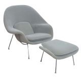 Used Eero Saarinen For Knoll Womb Chair And Ottoman