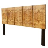 Vintage Burled Olivewood King Size Headboard