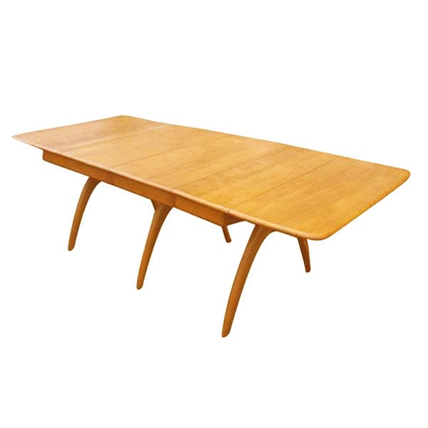 heywood wakefield drop leaf dining table