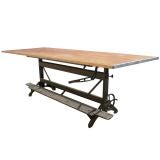 Vintage Industrial Age Large Hamilton Drafting Table