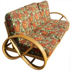 Bamboo Sofa in the Manner of Paul Frankl 4