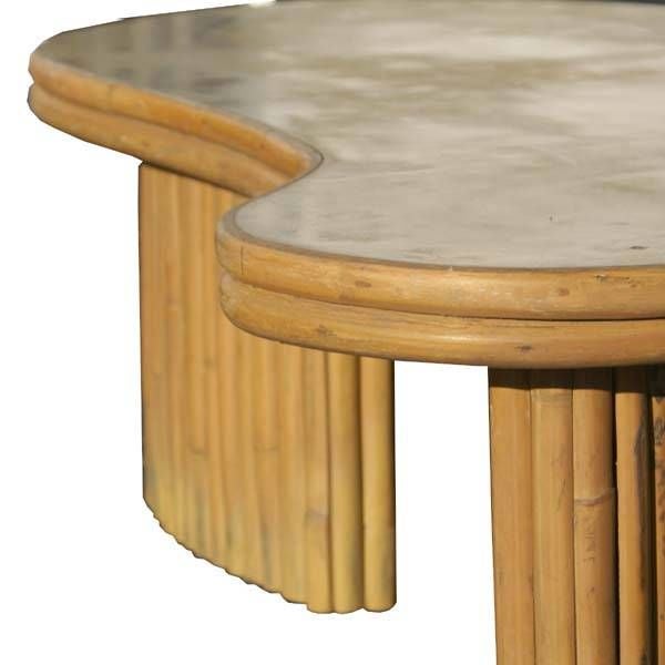 vintage kidney shaped coffee table