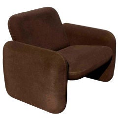 Ray Wilkes for Herman Miller Brown Chicklet Lounge Chair