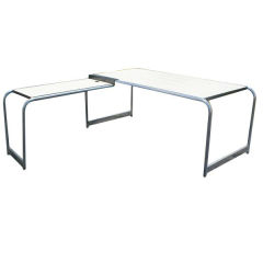 Vintage Desk And Return In The Manner Of Marcel Breuer 10