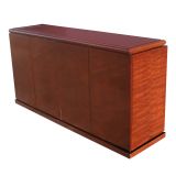 Exotic Red Burl Credenza Buffet