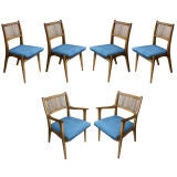 Six chaises de salle à manger John O. Van Koert pour Drexel