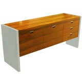 Used Roger Sprunger For Dunbar Rosewood And Chrome Credenza