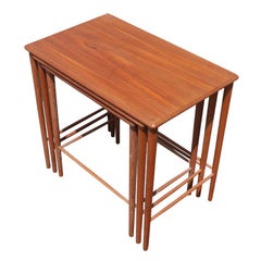 Set of Three Grete Jalk Danish Teak Nesting Tables