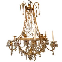 Antique Large Tuscan Lustre