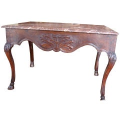 18c Regence Table with Marble
