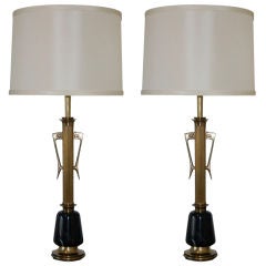 Massive Vintage Hollywood Regency Table Lamps by Rembrandt