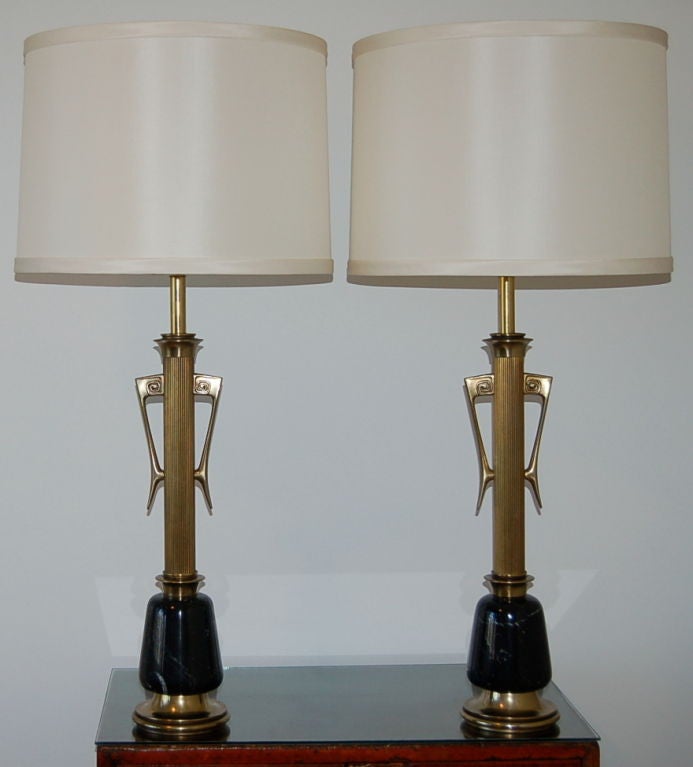 American Massive Vintage Hollywood Regency Table Lamps by Rembrandt For Sale