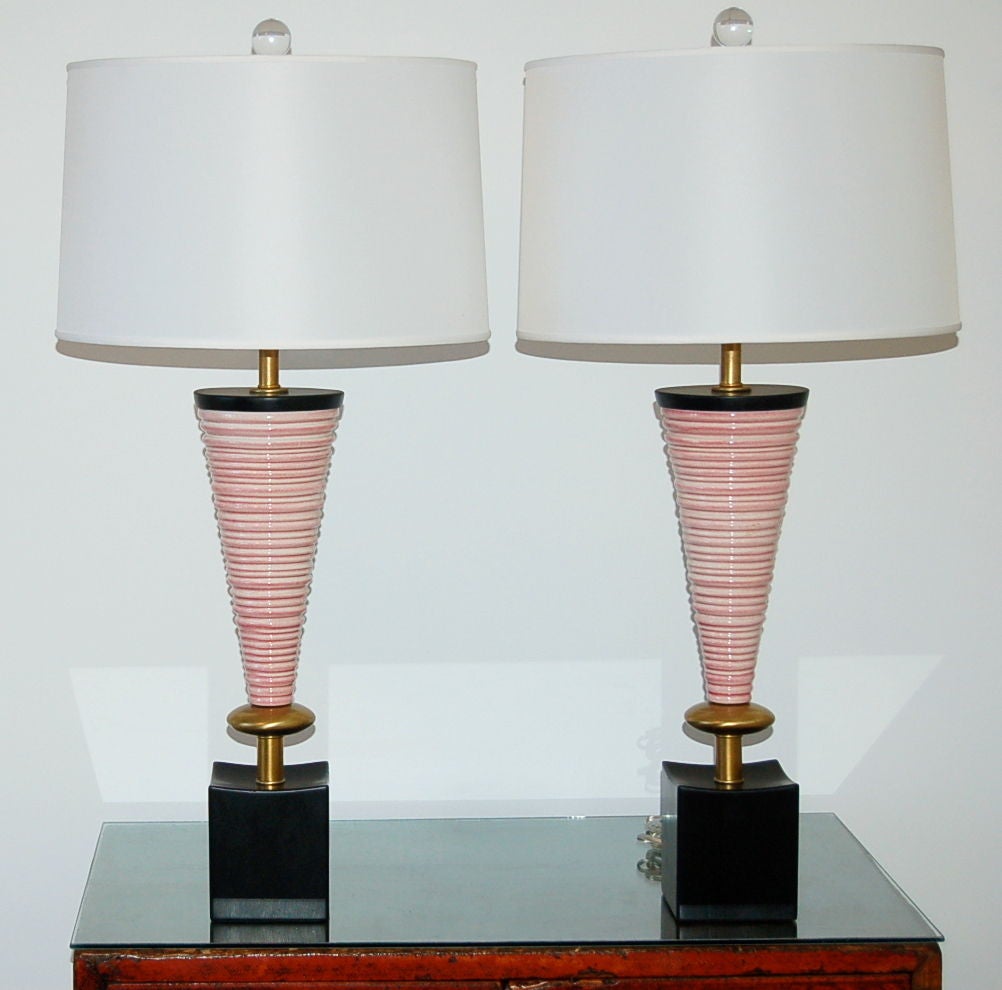 Vintage Sculptural Coiled Lamps by Rembrandt 3