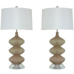 Vintage Murano Lamps by Dino Martens
