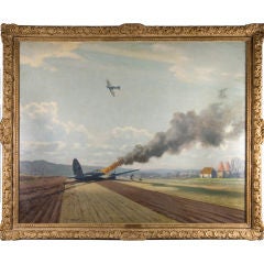 Roy Nockolds: 'English Landscape, 1940' oil painting