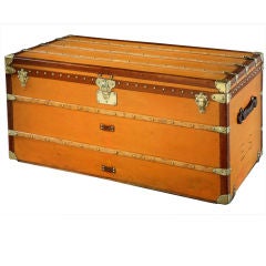 Rare 'Vuittonite' Courier trunk by Louis Vuitton, 1920