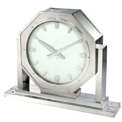 A massive architectural bank clock