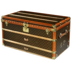 Original dark ‘Malle Courier’ trunk by Louis Vuitton, c. 1920s 9